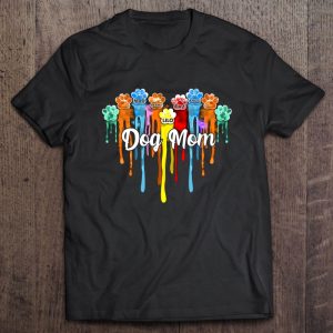 Dog Mom Dog Names Colorful Paw Version Dog Mom Dog Names Colorful Paw Version