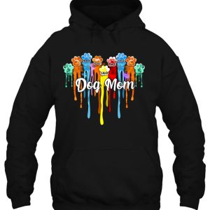 Dog Mom Dog Names Colorful Paw Version 3