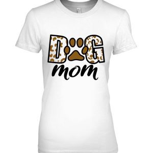 Dog Mom Leopard Paw Print – Cute Graphic Dog Mama