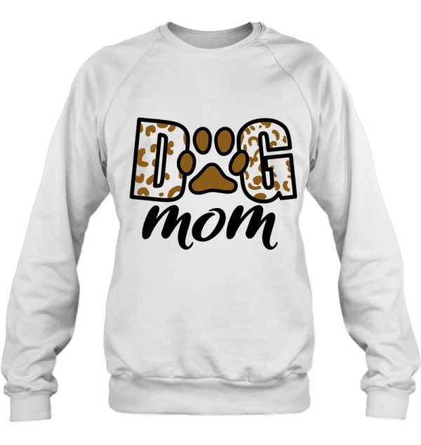 Dog Mom Leopard Paw Print – Cute Graphic Dog Mama