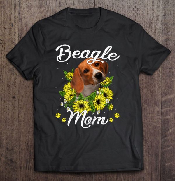 Dog Mom Mother’s Day Gift Sunflower Beagle Mom