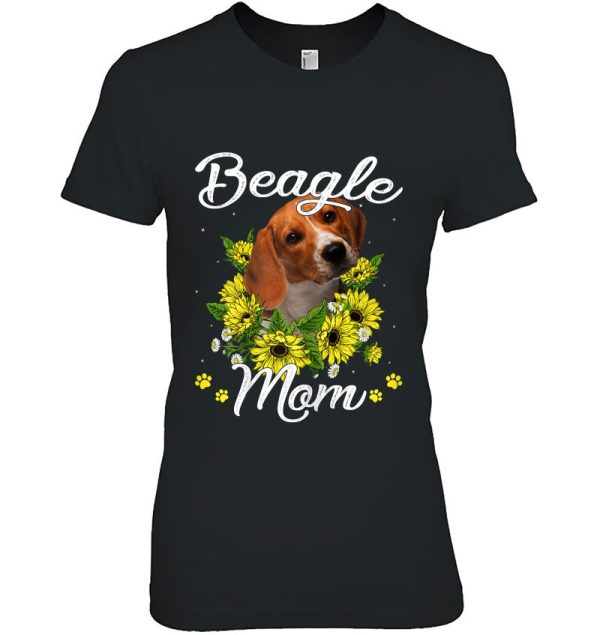Dog Mom Mother’s Day Gift Sunflower Beagle Mom