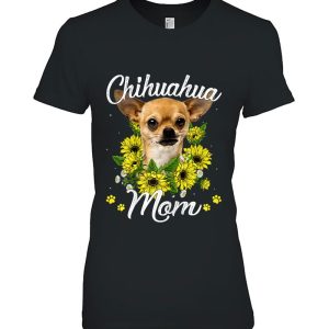 Dog Mom Mother’s Day Gift Sunflower Chihuahua Mom