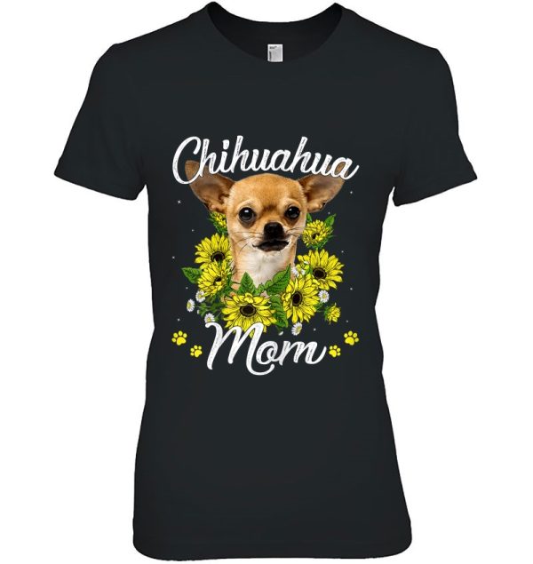 Dog Mom Mother’s Day Gift Sunflower Chihuahua Mom