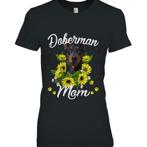 Dog Mom Mother’s Day Gift Sunflower Doberman Mom