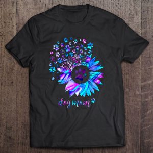 Dog Mom Paw Dog Sunflower Colorful Version Dog Mom Paw Dog Sunflower Colorful Version