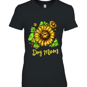 Dog Mom Paw Dog Sunflower Version