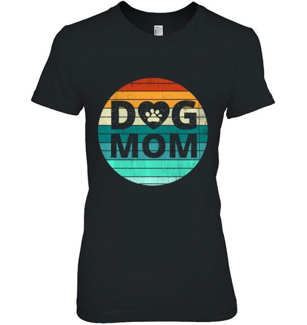 Dog Mom Paw Dog Vintage Version