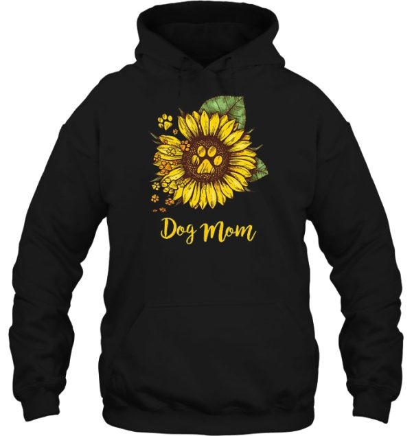 Dog Mom Paw Sunflower