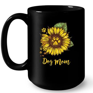 Dog Mom Paw Sunflower 4