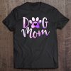 Dog Mom Purple Paw Love Rescue Dogs Cute Mama Gift