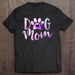 Dog Mom Purple Paw Love Rescue Dogs Cute Mama Gift Dog Mom Purple Paw Love Rescue Dogs Cute Mama Gift