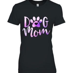 Dog Mom Purple Paw Love Rescue Dogs Cute Mama Gift