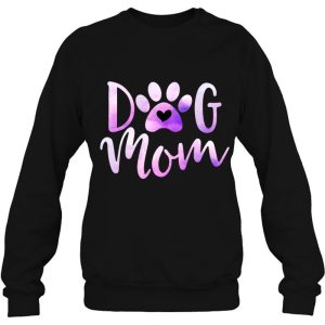 Dog Mom Purple Paw Love Rescue Dogs Cute Mama Gift 4