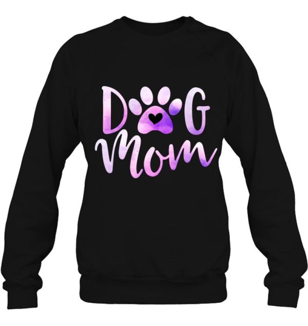 Dog Mom Purple Paw Love Rescue Dogs Cute Mama Gift