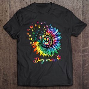 Dog Mom Spiral Dog Paws Tie Dye Dog Lover Dog Mom Spiral Dog Paws Tie Dye Dog Lover