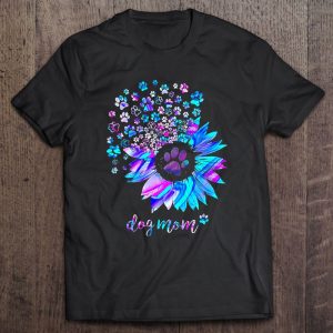 Dog Mom Sunflower Dog Paw Hologram Dog Mom Sunflower Dog Paw Hologram