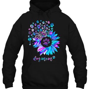 Dog Mom Sunflower Dog Paw Hologram 3