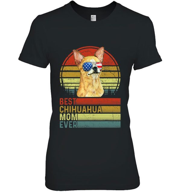 Dog Vintage Best Chihuahua Mom Ever Mother Day Puppy Dog Mom