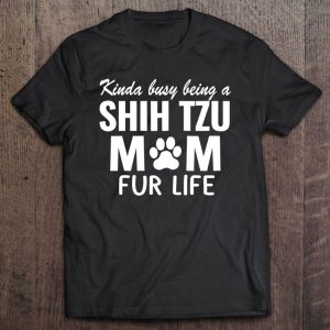 Dogs 365 ShihTzu Mom Fur Life Gift For Women Zip 4