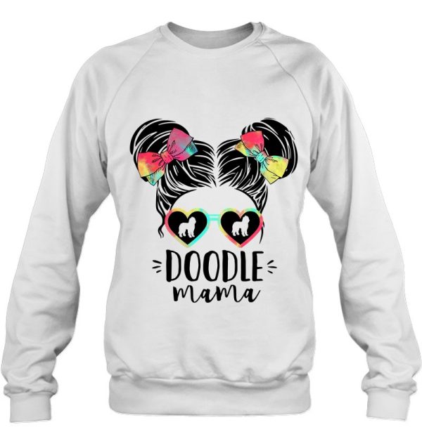Doodle Mama Gifts Double Bun Hair Goldendoodle Gifts Dog Mom
