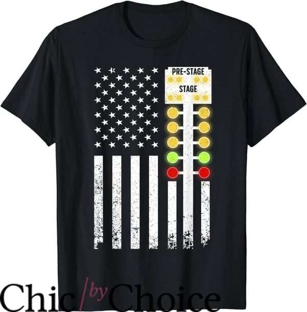 Drag Race T-Shirt Prestage Anmerican Flag