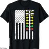 Drag Racing T-Shirt Flag American Racer Strip Tree Light