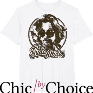 Dude Abides T-Shirt Dude Abides Negative Head T-Shirt Movie