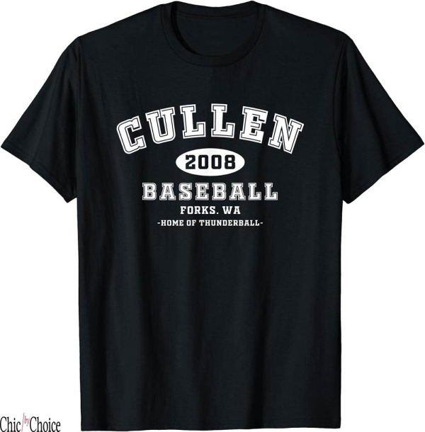 Edward Cullen T-Shirt Cullen Baseball Forks Washington Home