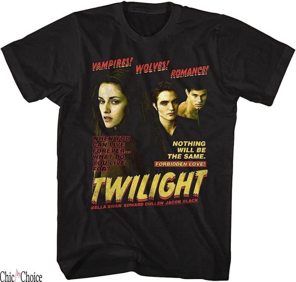 Edward Cullen T-Shirt Twilight Movie Vampire Wolf Romance