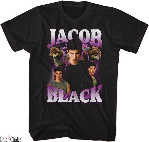 Edward Cullen T-Shirt Twilight Movies Jacob Black Lightning