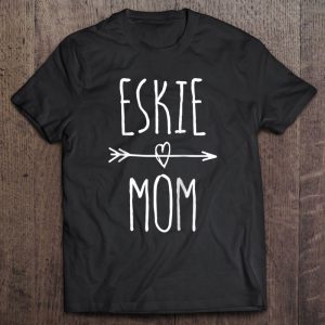 Eskie Mom Cute American Eskimo Dog Mom Gift Raglan Baseball