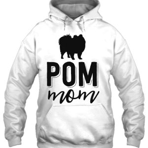 Floral Dog Mom Shirts For Women Pomeranian Pom Mama 3