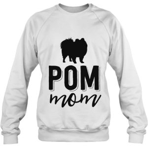 Floral Dog Mom Shirts For Women Pomeranian Pom Mama 4