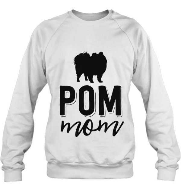 Floral Dog Mom Shirts For Women Pomeranian Pom Mama