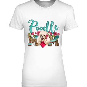 Floral Leopard Poodle Mom Western Poodle Dog Lady Mother Day