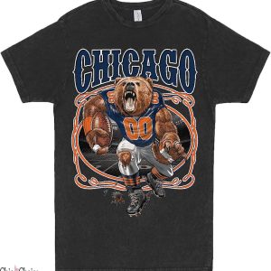 Football Culture T-Shirt Chicago Fan Fantasy Sports