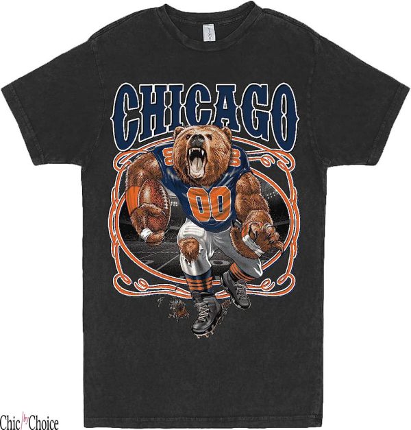 Football Culture T-Shirt Chicago Fan Fantasy Sports