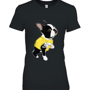 Funny Boston Terrier Tattoos I Love Mom Cute Dog Lover