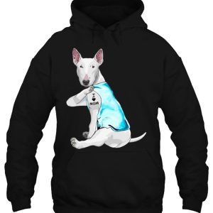 Funny Bull Terrier Dog I Love Mom Tattoo Bull Terrier Lover 3