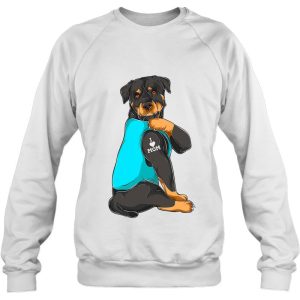 Funny Dog Mom Rottweiler I Love Mom Tattoo Gifts Womens 4