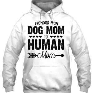 Funny Dog Mom Shirts Promoted From Dog Mom To Human Mom 2023 Retro 3