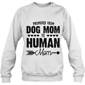 Funny Dog Mom Shirts Promoted From Dog Mom To Human Mom 2023 Retro 4