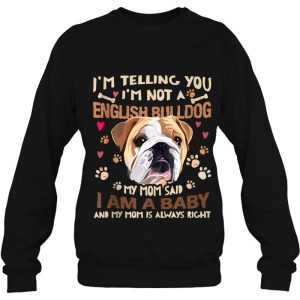 Funny English Bulldog Baby Tee Dog Mom Mother Dogs Lover 4