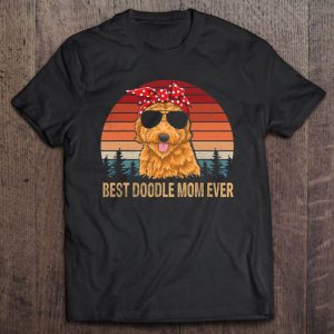 Funny Goldendoodle Shirts Vintage Best Doodle Mom Ever