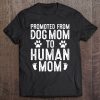 Funny New Mom Baby Gift Promoted From Dog Mom To Human Mom
