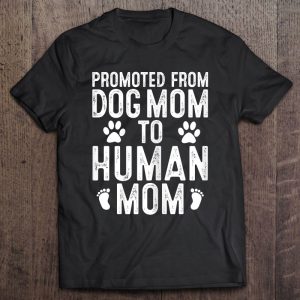 Funny New Mom Baby Gift Promoted From Dog Mom To Human Mom