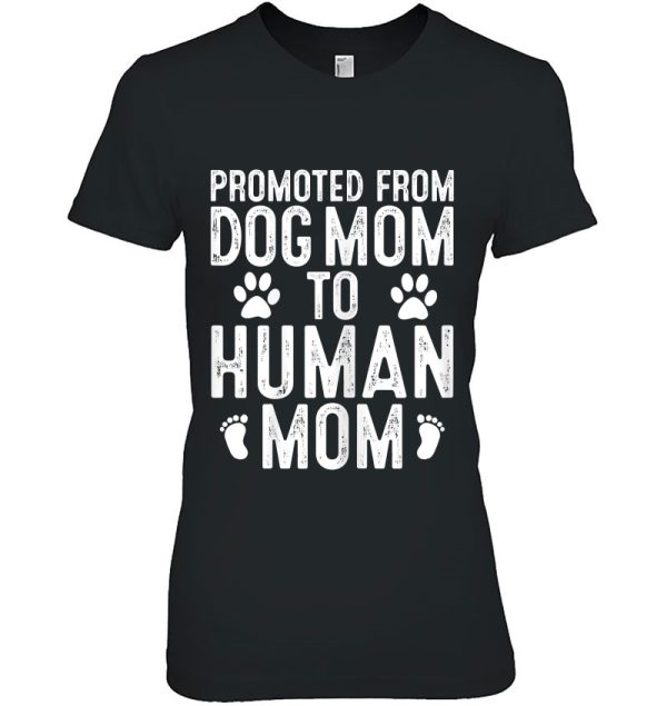 Funny New Mom Baby Gift Promoted From Dog Mom To Human Mom