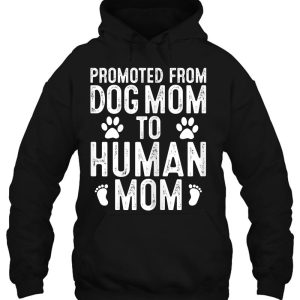 Funny New Mom Baby Gift Promoted From Dog Mom To Human Mom 3