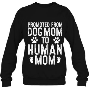 Funny New Mom Baby Gift Promoted From Dog Mom To Human Mom 4
